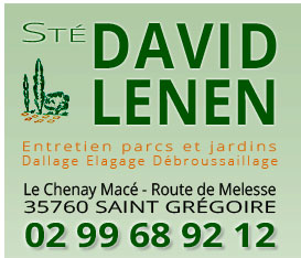 Sté David LENEN Paysagiste Pépinièriste à St Grégoire  / Rennes